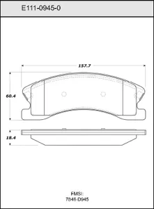 Bendix DISC PAD 456076 