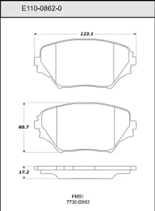 Bendix DISC PAD 460680 