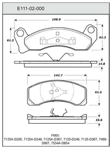 Bendix DISC PAD 446776 