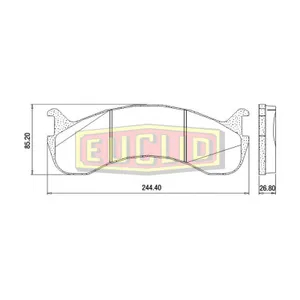 Euclid Disc Pad Set 759532 