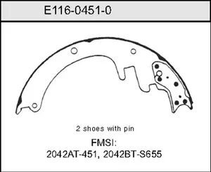 Bendix BRAKE SHOE 456866 