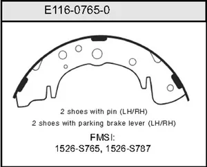 Bendix BRAKE SHOE 454056 