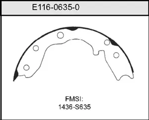 Bendix BRAKE SHOE 441188 