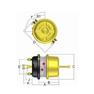 Haldex Spring Brake (Piggy Back) Assembly 222888 