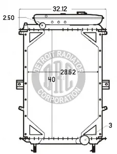 Detroit Radiator Kenworth 1151638 