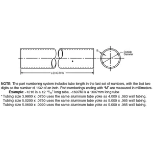 Spicer ALUM TUBE 808636 