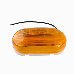 Grote Clr/Mkr Lamp - Clr/Mkr Lmp,Yel, 2Bulb Oval,W/Optic Lens 237078 