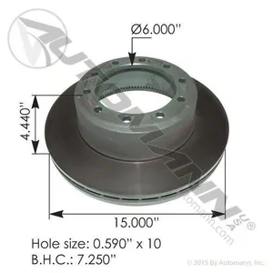 Automann Rotor, Brake, Hyd Disc, 15.000In 261368 