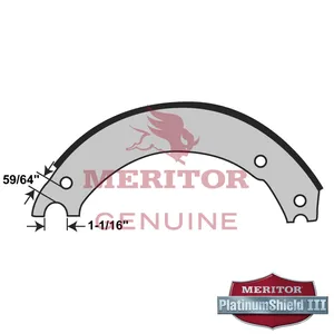 Meritor Lined Shoe 754292 