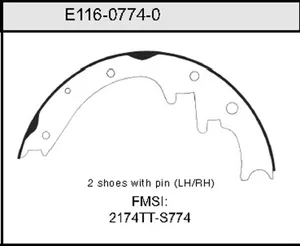 Bendix BRAKE SHOE 446416 