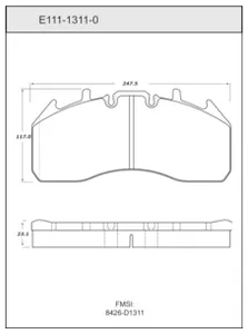 Bendix DISC PAD 457172 
