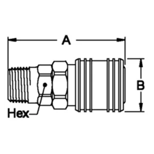 Eaton Cplng, air, fem 1428010 
