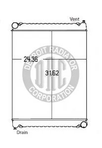 Detroit Radiator Radiator 1169602 