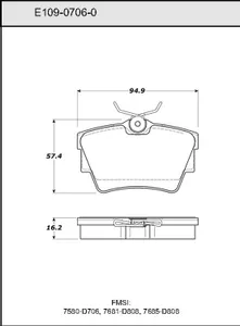 Bendix DISC PAD 446384 