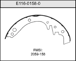 Bendix BRAKE SHOE 460480 