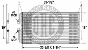 Detroit Radiator Ac Condensers 1437012 