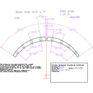 Abex Brake Lining Set Abex 685 266696 