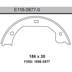 Bendix BRAKE SHOE 458622 