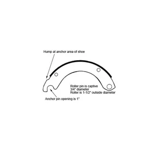 Haldex Shoe - Brake, Position Not Specified 215550 