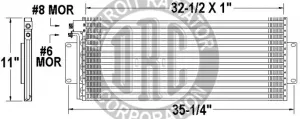 Detroit Radiator Ac Condensers 1436780 