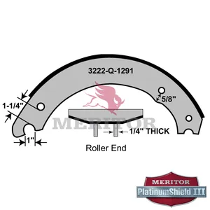 Meritor Reman Shoe 894356 