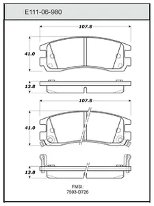 Bendix DISC PAD 442682 