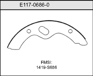 Bendix BRAKE SHOE 451530 