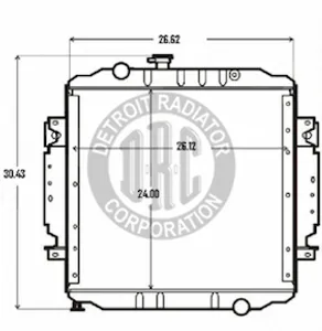 Detroit Radiator Freightliner 916332 