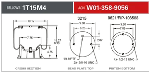 Firestone 1T15M4 AIR SPRG 351856 