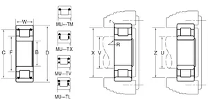 Timken Cylindrical Bearing 317080 