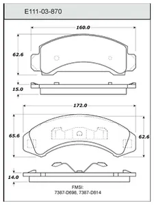Bendix DISC PAD 460578 
