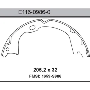 Bendix BRAKE SHOE 455394 