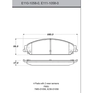 Bendix DISC PAD 454328 