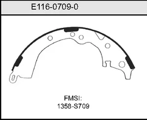 Bendix BRAKE SHOE 454050 