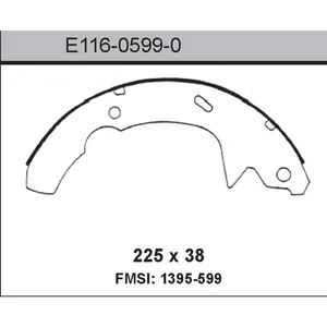Bendix BRAKE SHOE 443084 