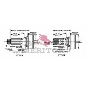 Meritor Bearing Stub 740610 
