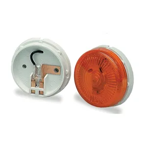 Grote Clr/Mkr Lamp - Clr/Mkr Lamp,Yel,Rnd Srfcemnt,Sngl Bulb 242622 