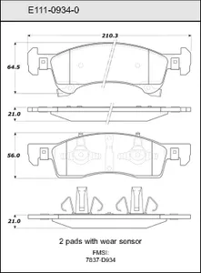 Bendix DISC PAD 443122 