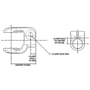 Meritor END YOKE 754608 