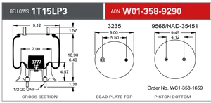 Firestone 1T15LP3 AIR 592034 