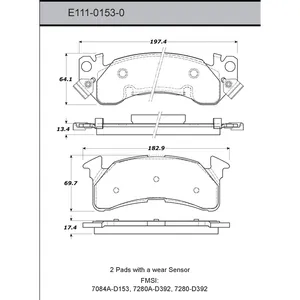 Bendix DISC PAD 454340 