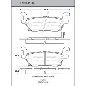 Bendix DISC PAD 455792 