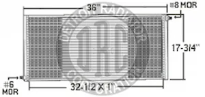 Detroit Radiator Ac Condensers 916444 