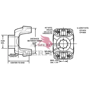 Meritor END YOKE 720234 