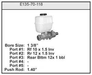 Bendix MASTER CYLINDER 478008 