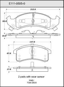 Bendix DISC PAD 460882 