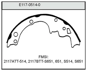 Bendix BRAKE SHOE 441328 