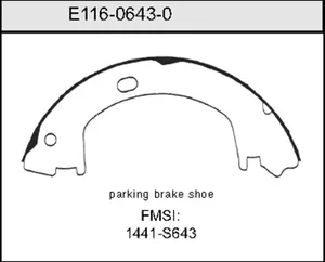 Bendix BRAKE SHOE 449094 