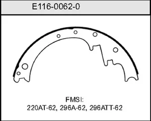 Bendix BRAKE SHOE 459180 