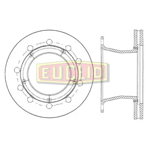 Euclid Disc Brk Rotor 1046342 